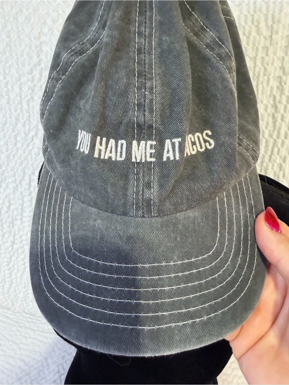 Primitives by Kathy Charcoal 'You Had Me At Tacos' Baseball Cap
